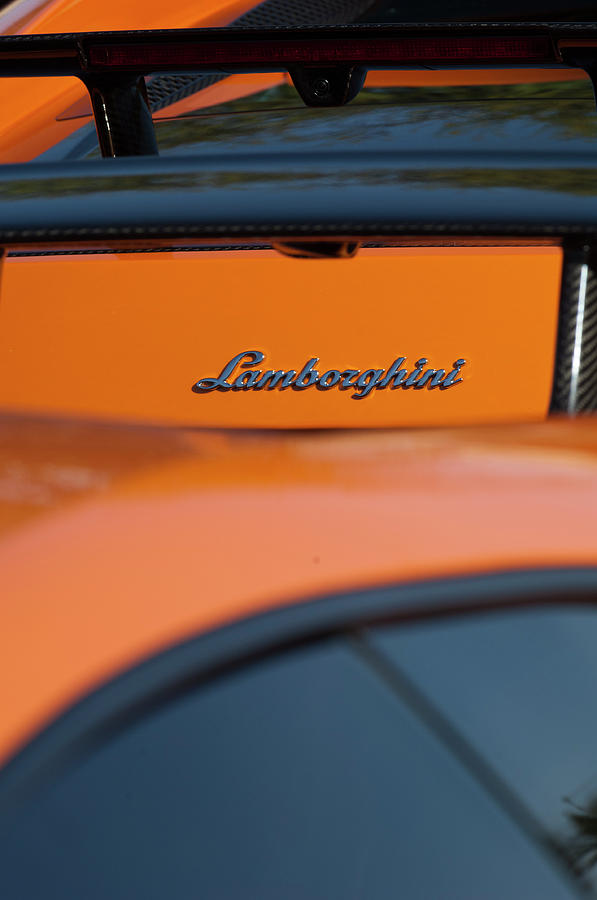 Lamborghini Emblem Photograph by Jill Reger