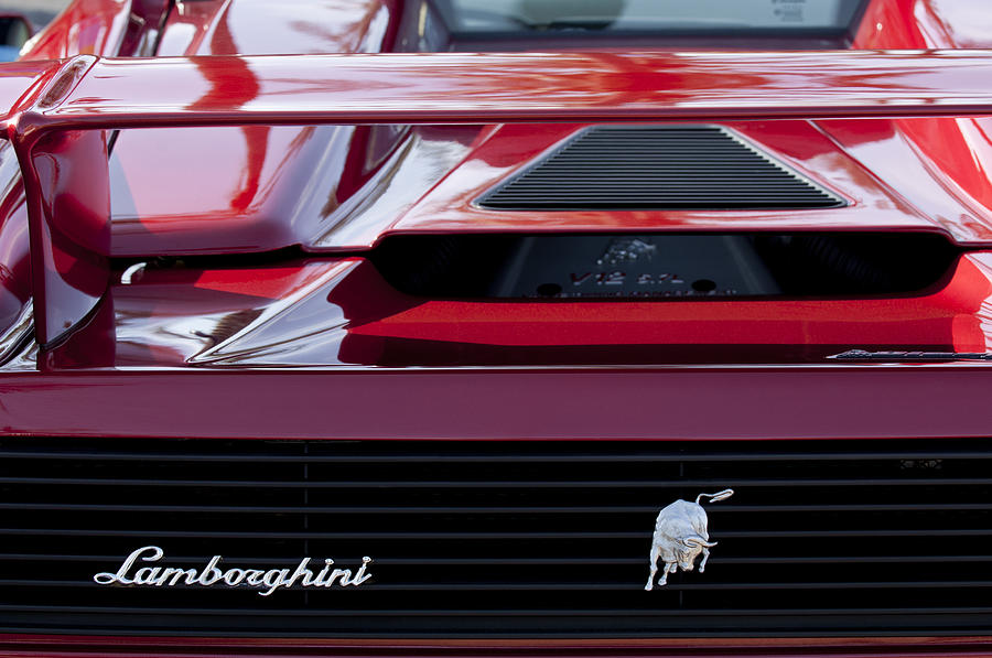 Lamborghini Rear View Photograph by Jill Reger