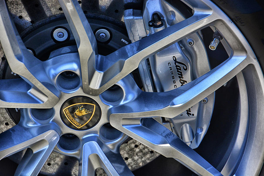 Lamborghini Wheel Photograph by Mike Martin