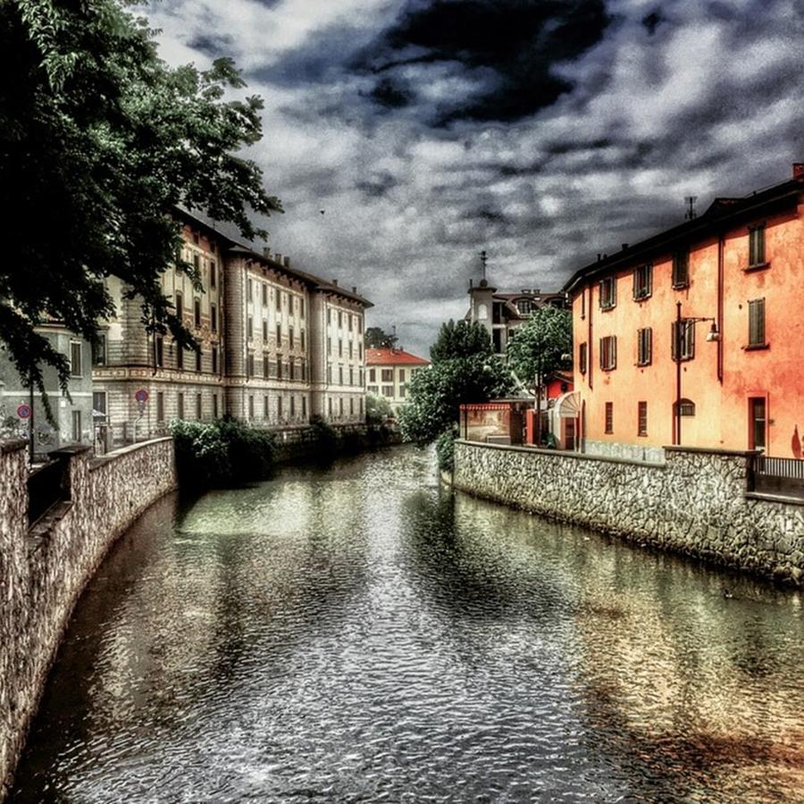 Landscape Photograph - Lambro River In Monza #iphone by Roberto Pagani