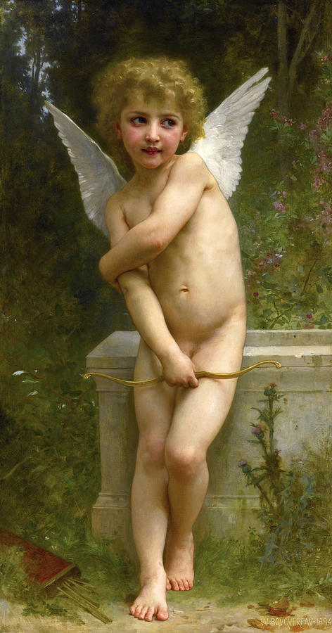 LAmour Pique Painting by William-Adolphe Bouguereau