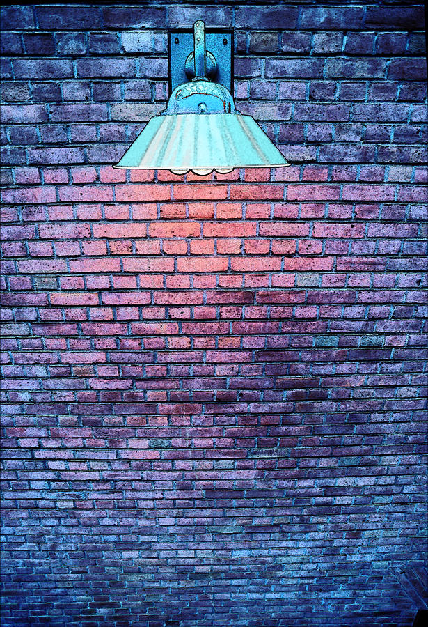Brick Photograph - Lamp Light by Paul Wear