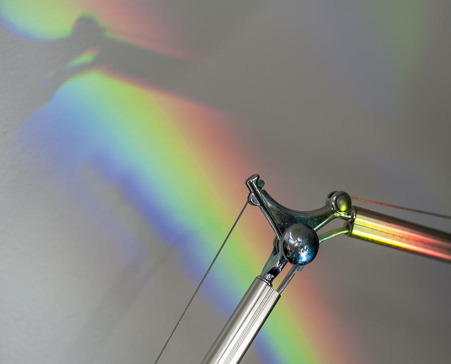 Lamp Rainbow Shadow Photograph by Steven Dunn