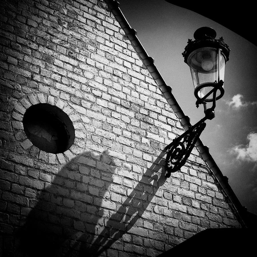 Lamp Photograph - Lamp with Shadow by Dave Bowman Lamp Photograph - Lamp with Shadow by Dave Bowman