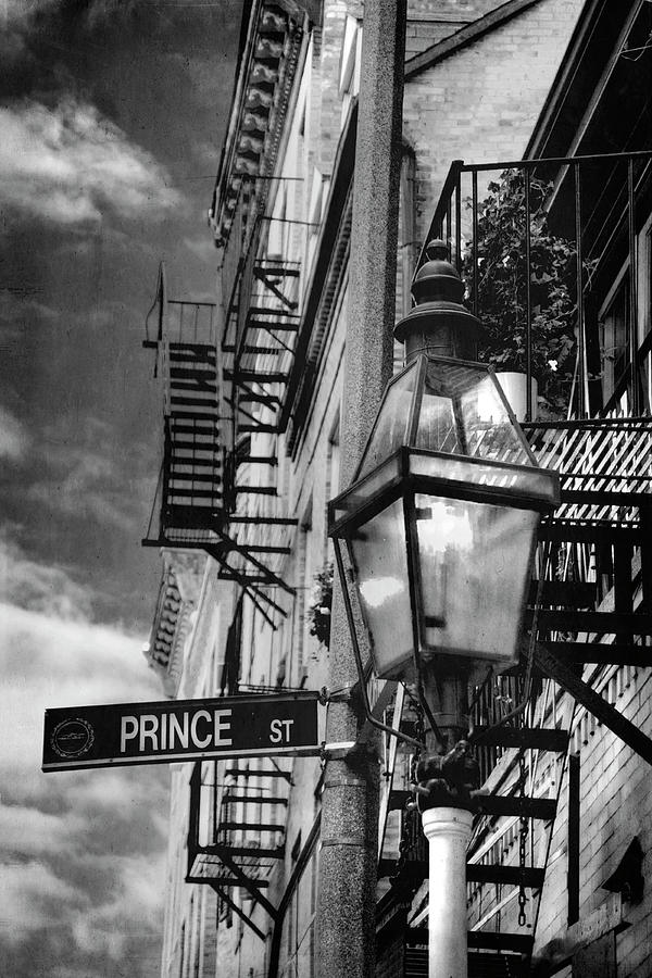 Lamppost on Prince Street - North End - Boston Photograph by Joann Vitali