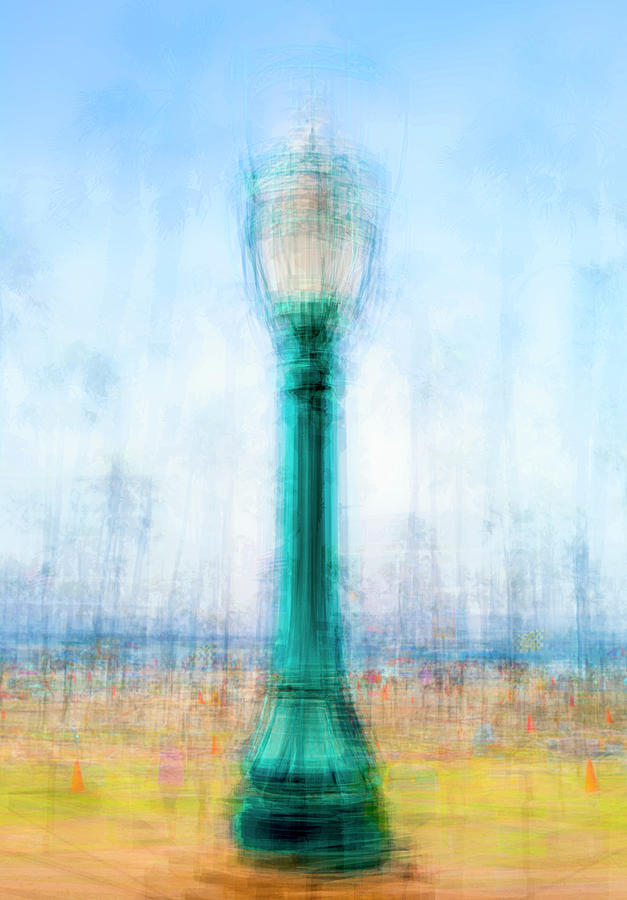 Lamppost On The Boardwalk Photograph by Joseph S Giacalone