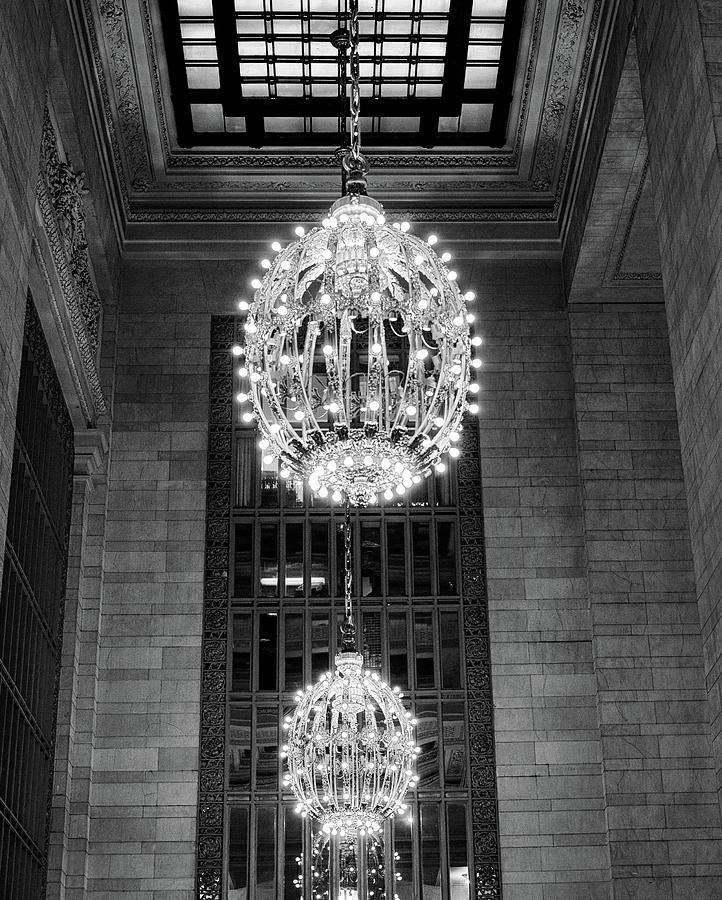 Lamps in Grand Central Station Photograph by Lora Lee Chapman
