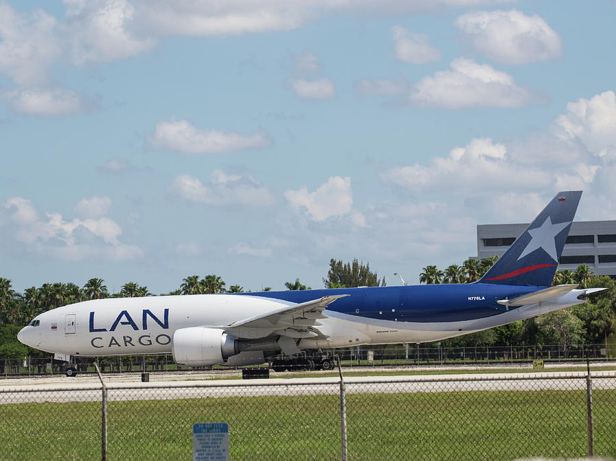LAN Cargo Jet at MIA Photograph by Dart Humeston
