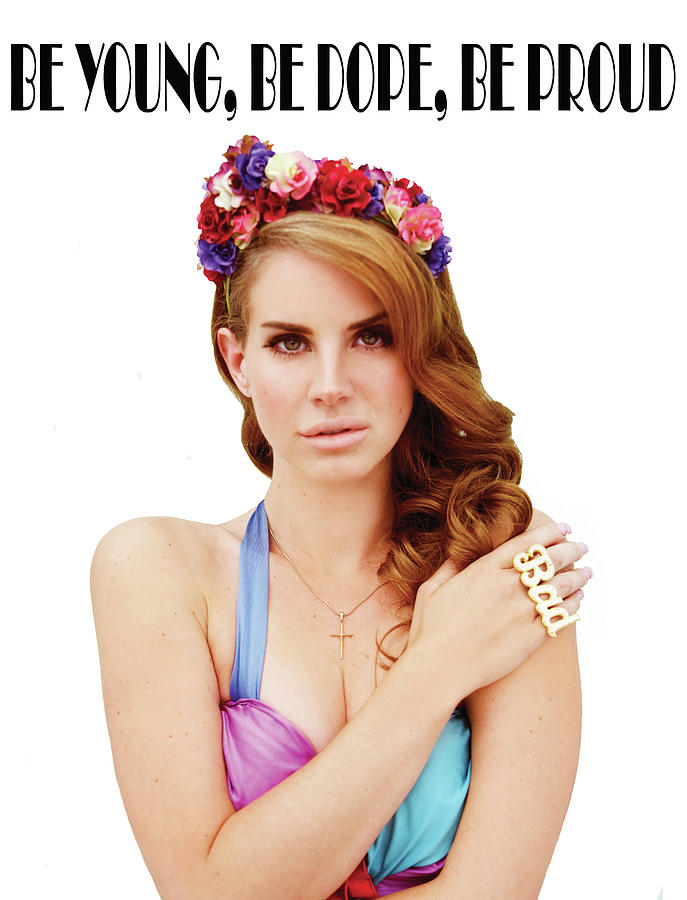 Singer Lana Del Rey Psychedelic Wall Art Poster HD Canvas Prints Wall Art  Room