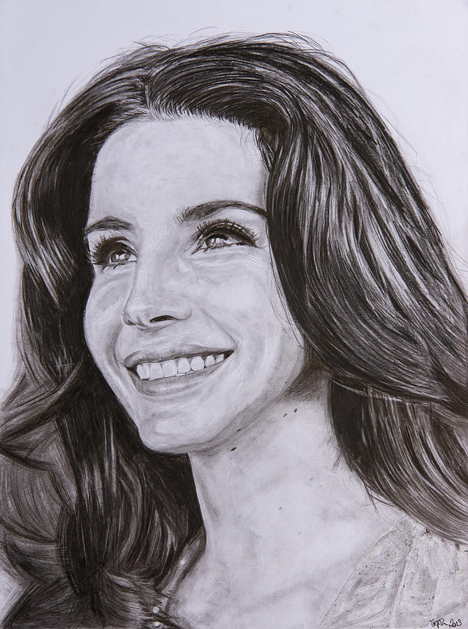 Lana Del Rey Drawing by Steph Maiden