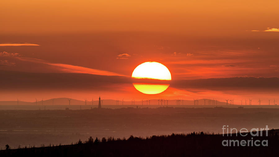 Sunset Photograph - Lancashire Sunset by Stephen Cheatley