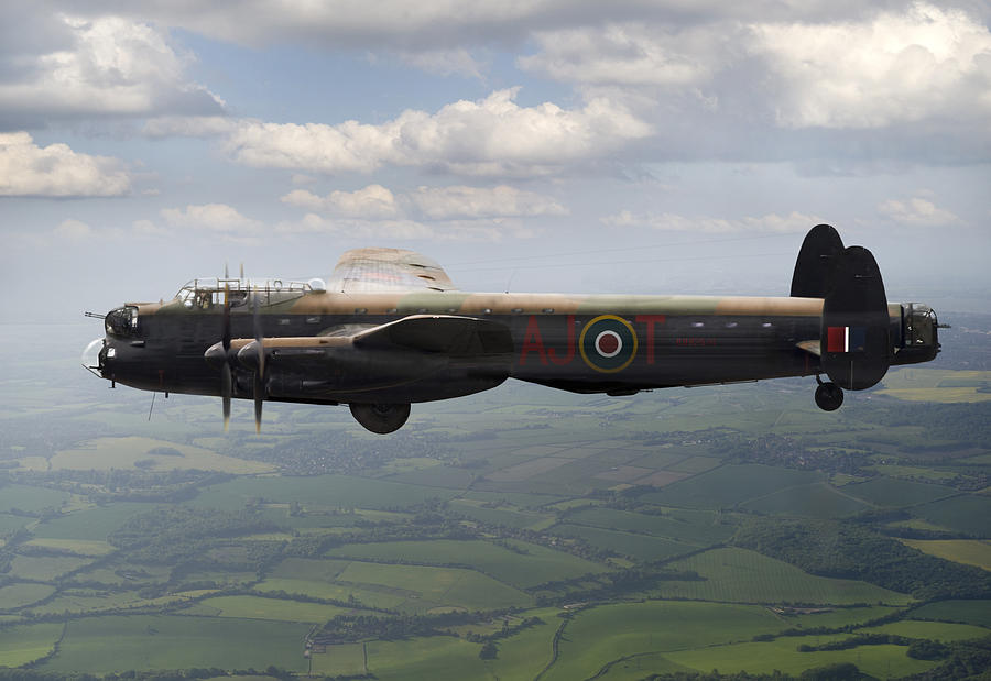 Lancaster AJ-T carrying Upkeep Photograph by Gary Eason