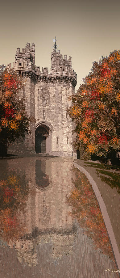Lancaster Castle 2 Digital Art by Joe Tamassy
