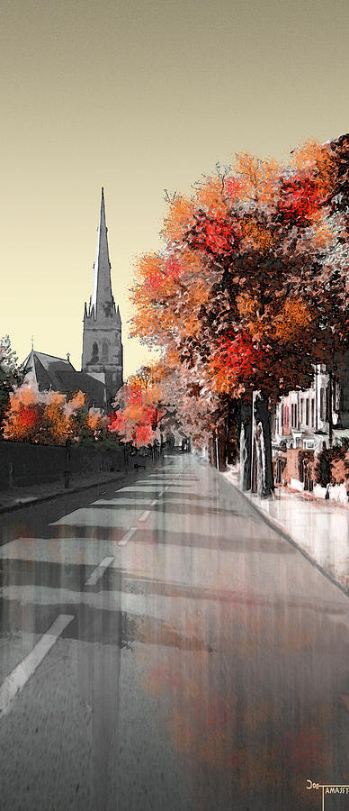 Lancaster Cathedral from East Road Digital Art by Joe Tamassy