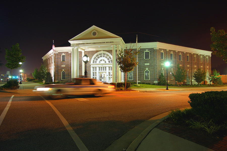 Lancaster County Administration Building @ Night Photograph by Joseph C Hinson