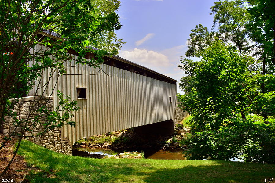 Nature Photograph - Lancaster County Covered Bridge by Lisa Wooten