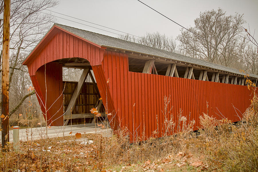 Lancaster or Beard Covered Bridge Photograph by Jack R Perry