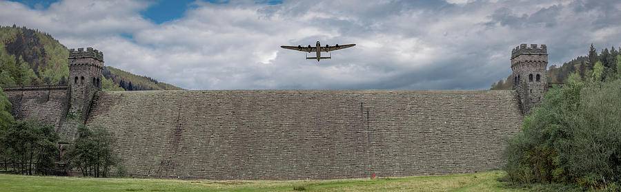 Lancaster over the Derwent Dam Photograph by Gary Eason
