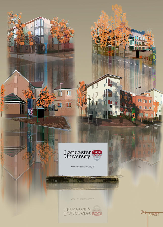 Lancaster University Montage mini Digital Art by Joe Tamassy