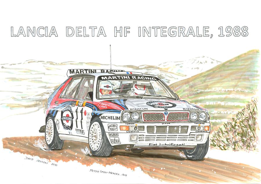 Чертеж lancia delta integrale