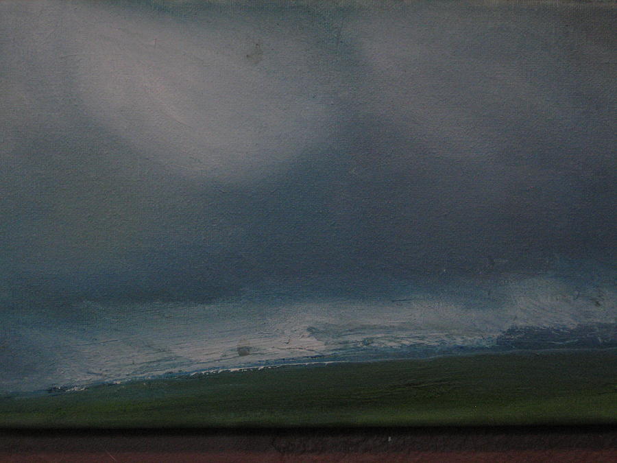 Abstract Painting - Land And Sea by Judy  Blundell