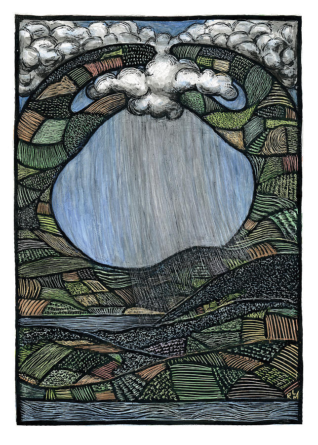 Land and Sky Mixed Media by Ricardo Levins Morales
