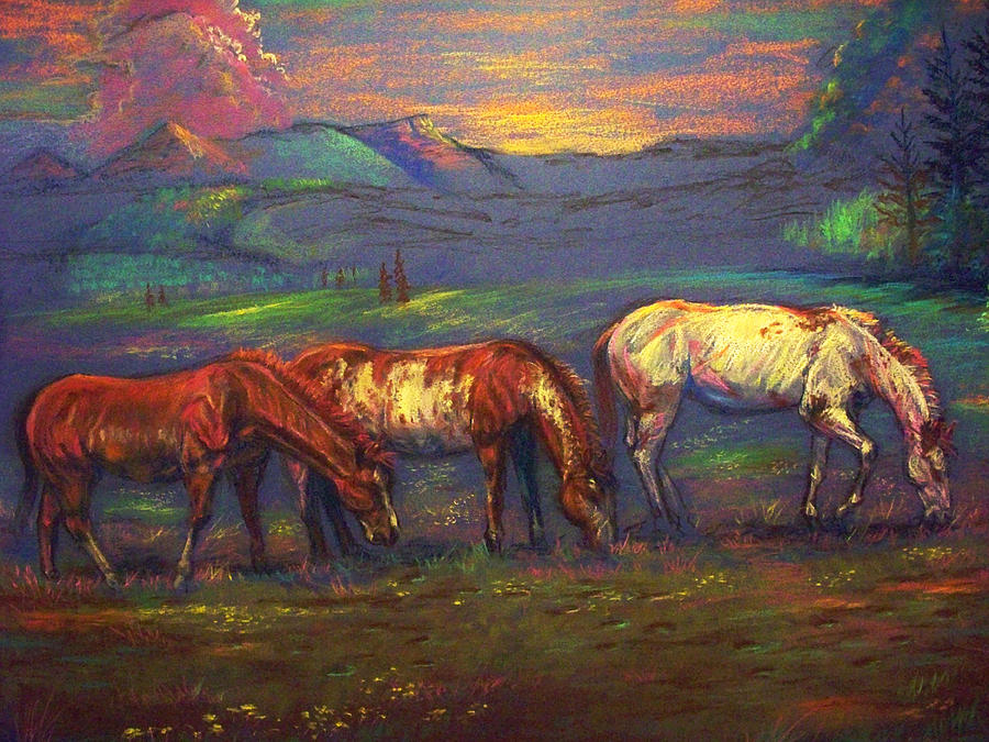 Horse Pastel - Land Of Milk And Honey by Tommy  Winn