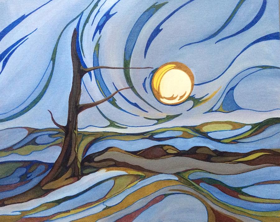 Land of the Midnight Sun Painting by Pat Purdy