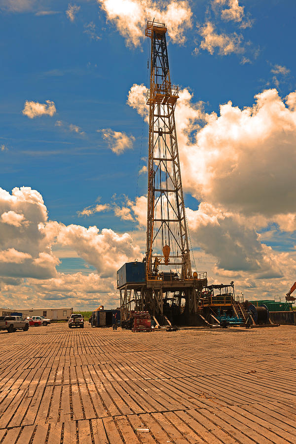 Land Oil Rig Photograph by Ronald Olivier | Pixels