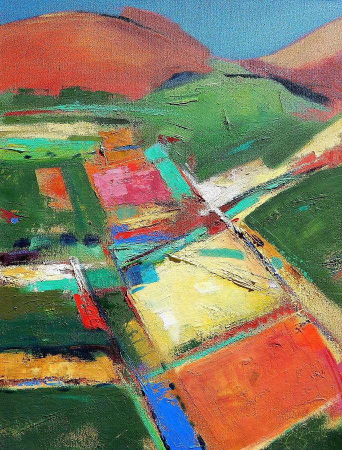 Abstract Painting - Land Patches by Gary Coleman