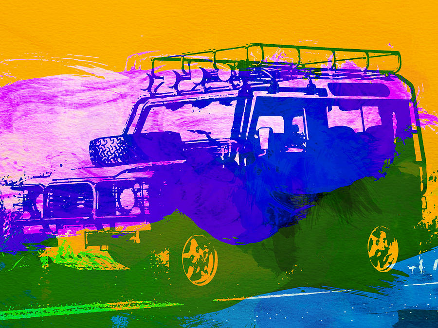 Land Rover Painting - Land Rove Defender by Naxart Studio