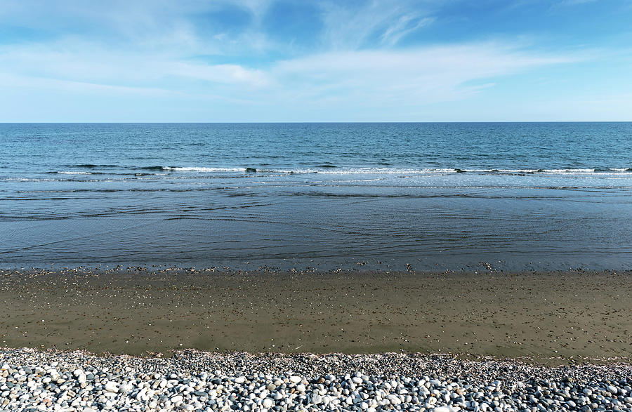 Land Sea and ocean background Photograph by Michalakis Ppalis