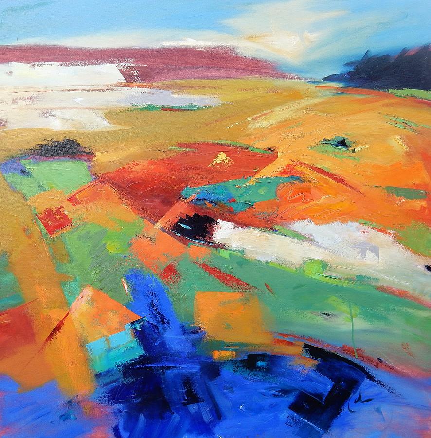Abstract Painting - Landforms, Suggestion of Place by Gary Coleman