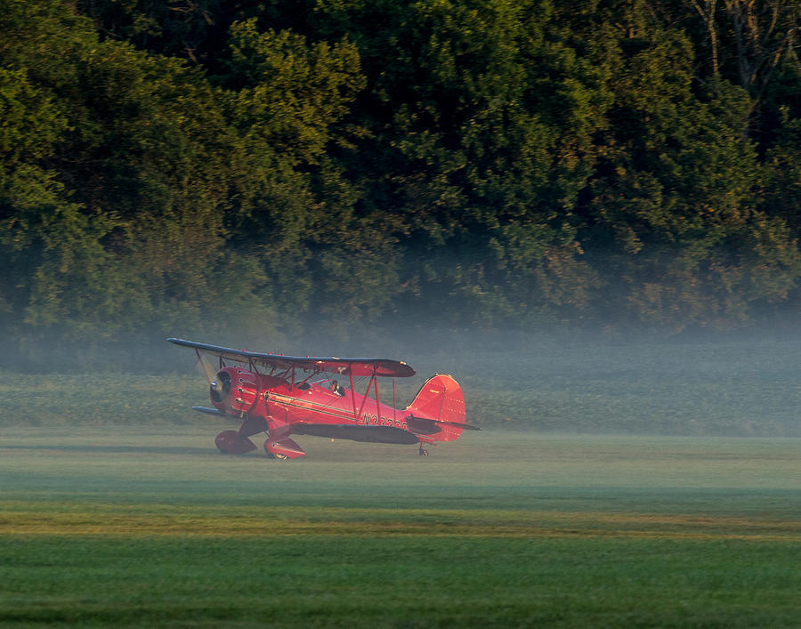 Landing in the Morning Mist Photograph by Leah Palmer