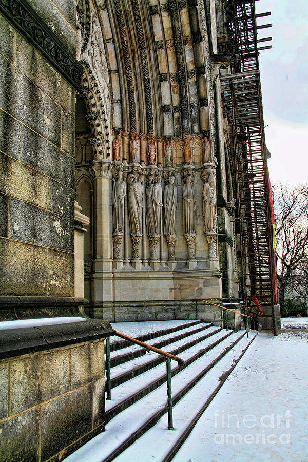 Landmark Cathedral St. John NY Photograph by Chuck Kuhn