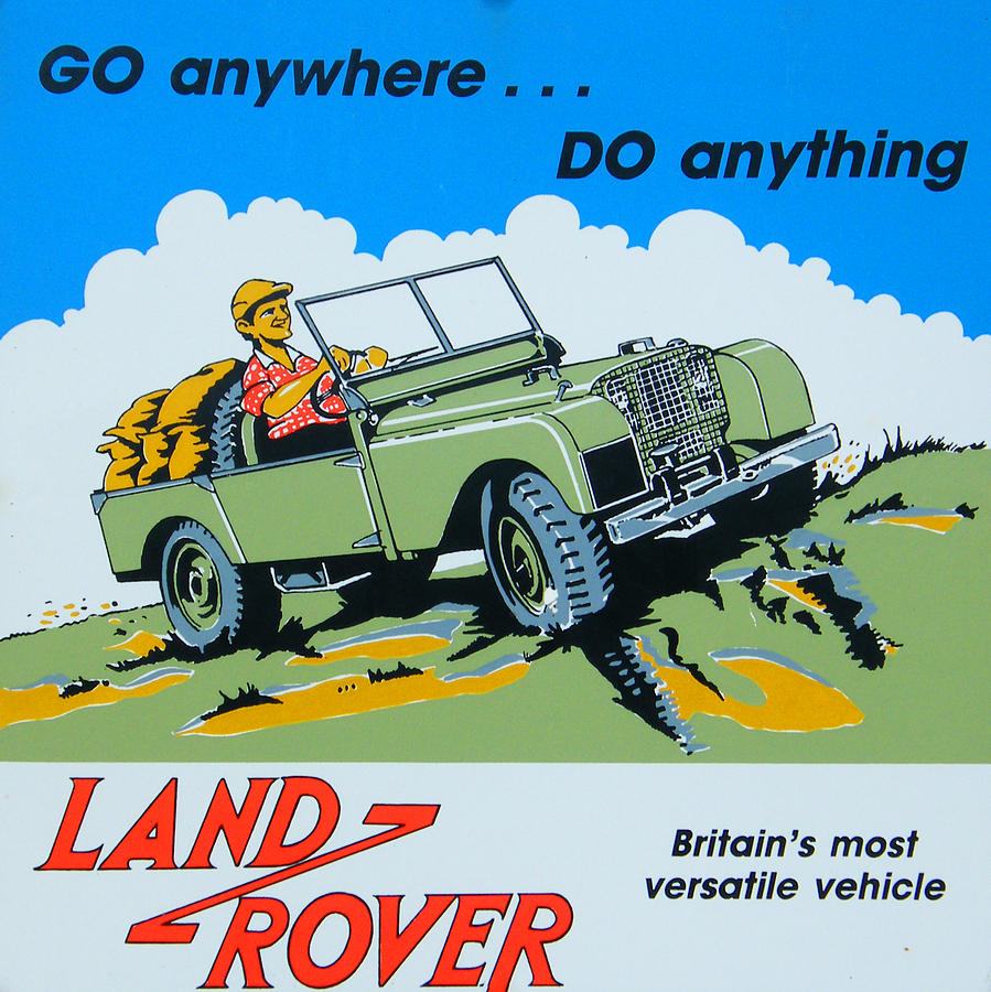 LandRover Advert - Go anywhere.....Do anything Digital Art by Georgia Clare