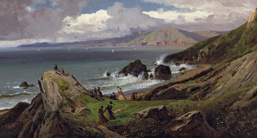 Animal Painting - Lands End by William Keith