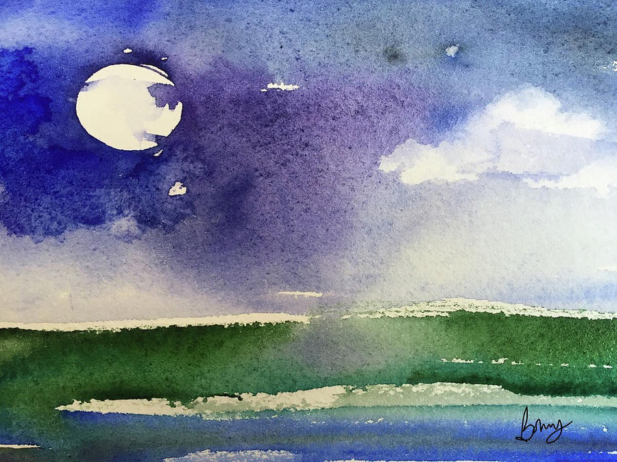 Goodnight Moon  Painting by Bonny Butler