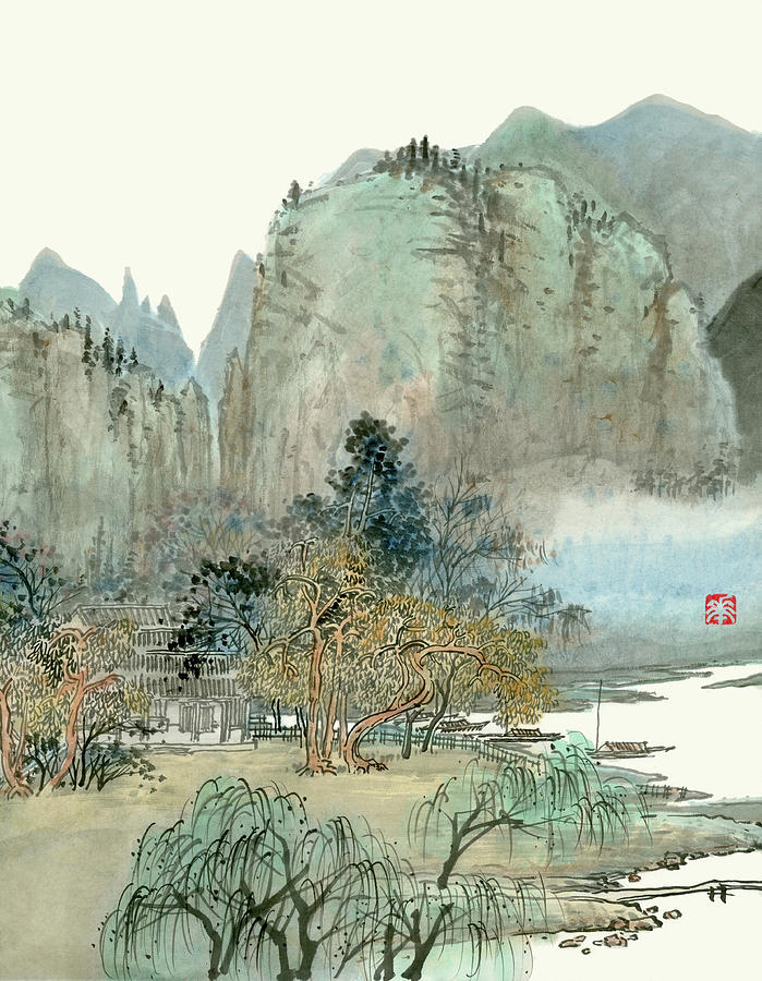 Landscape - 43 Painting by River Han