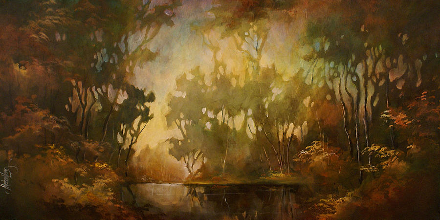 Landscape 5 Painting by Michael Lang