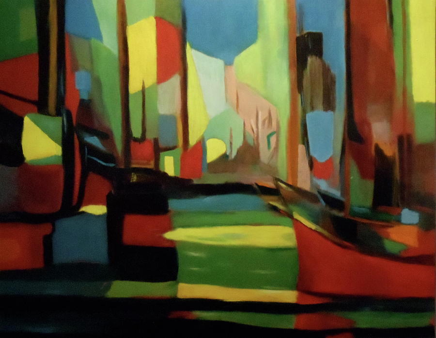 Landscape after Mouly Painting by Bruce Ben Pope