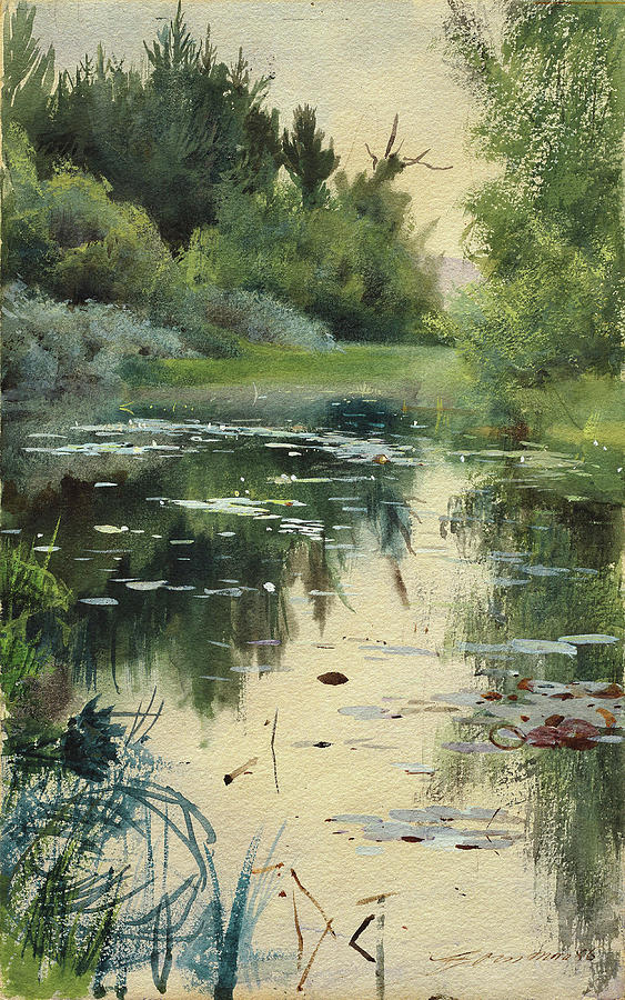  Landscape  Painting by Anders Zorn
