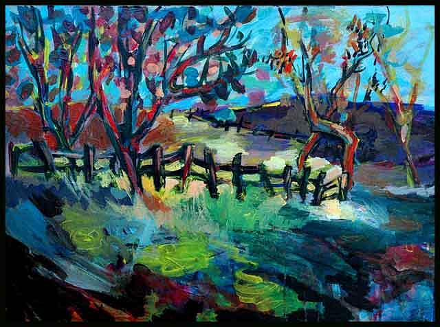 Landscape Painting by Andreea Allman