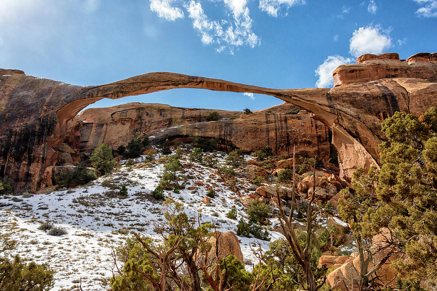 Landscape Arch - Arches National Park Moab Utah Photograph by Brian Harig