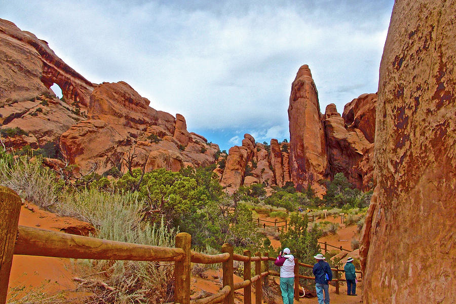 Landscape Arch, Devils Garden Trail, Arches National Park, Utah  Photograph by Ruth Hager