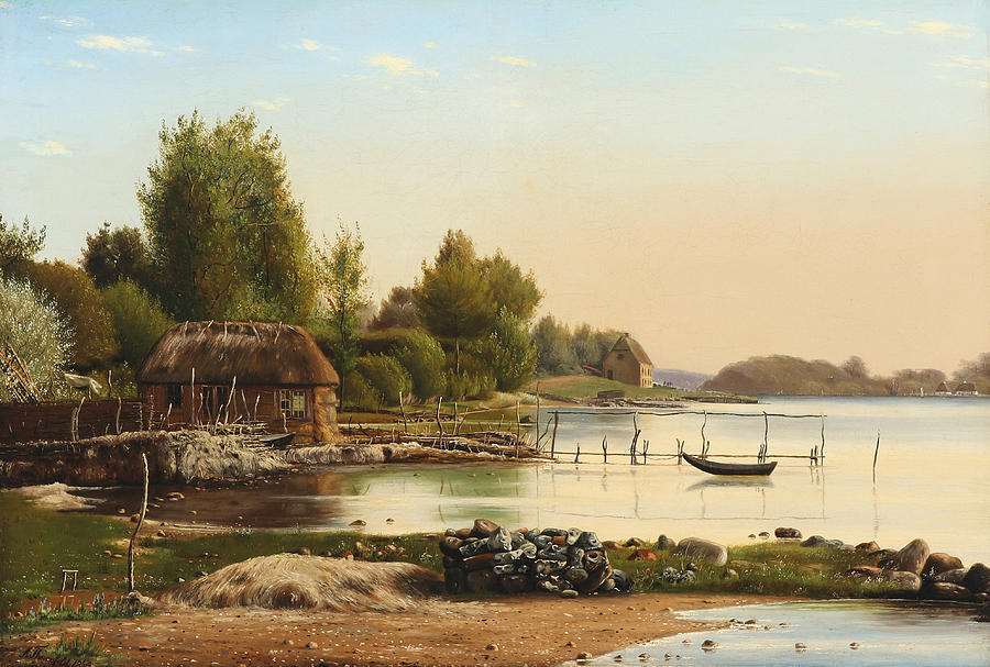 Landscape at Svendborg Sund Painting by Anton Thorenfeld