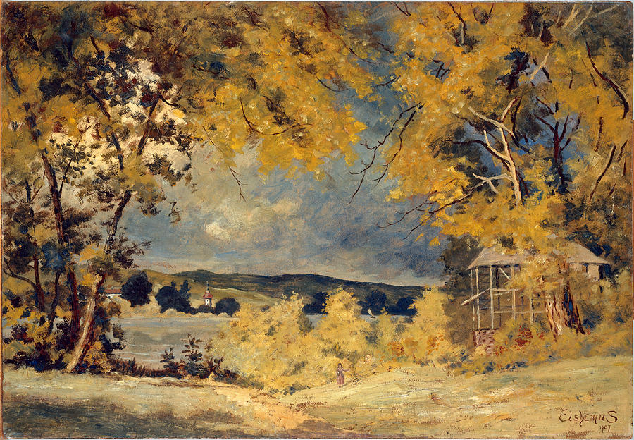 Landscape. Binghamton. New York Painting by Louis Michel Eilshemius