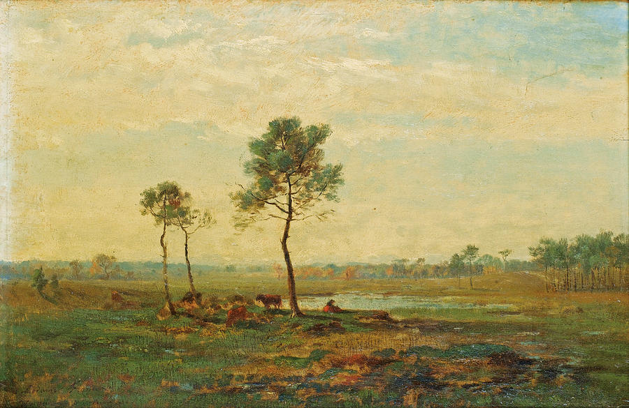 Landscape Painting by Charles Busson