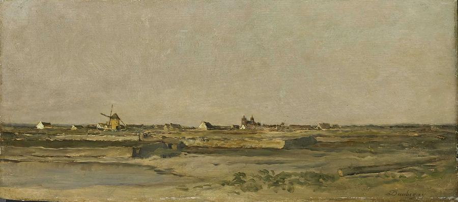 Landscape, Charles-francois Daubigny, 1840 - 1878 Painting