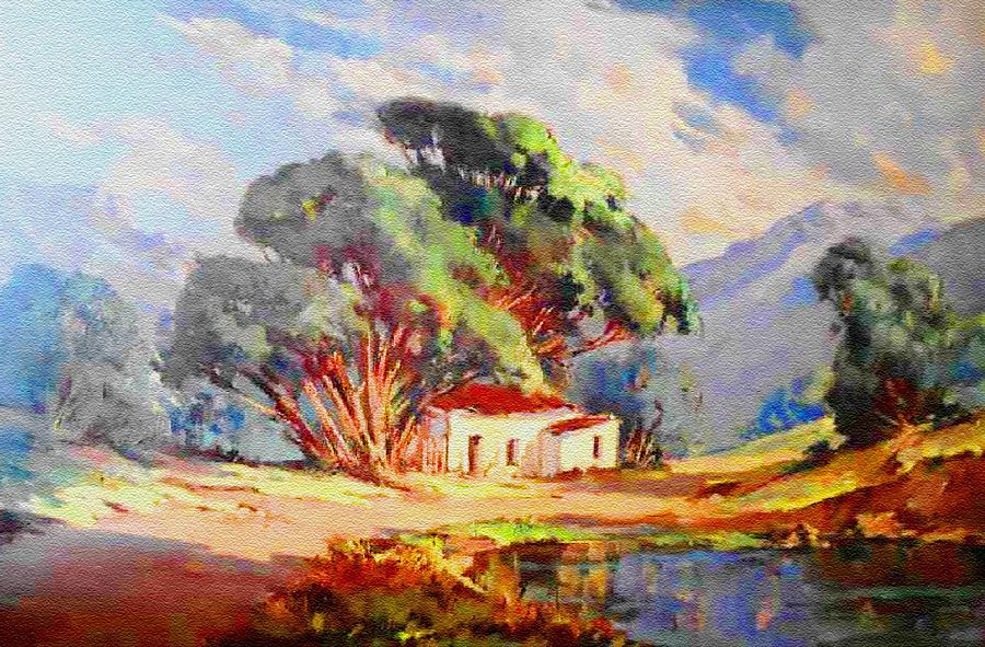 Landscape For Mary And Fred Denzel H B Painting By Gert J Rheeders Fine Art America